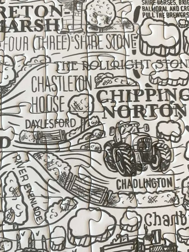 Cotswolds Jigsaw Puzzle - 1000 Pieces Zoom 1