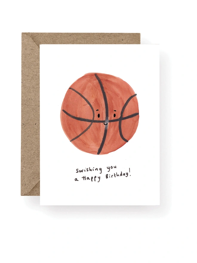 Basket Ball Birthday Card 