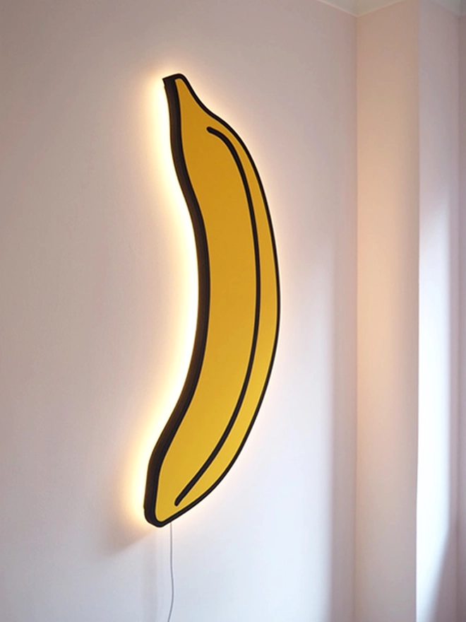 LED Backlit Banana wall light