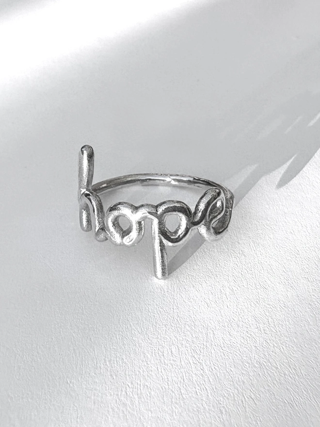 Hope ring in sterling silver