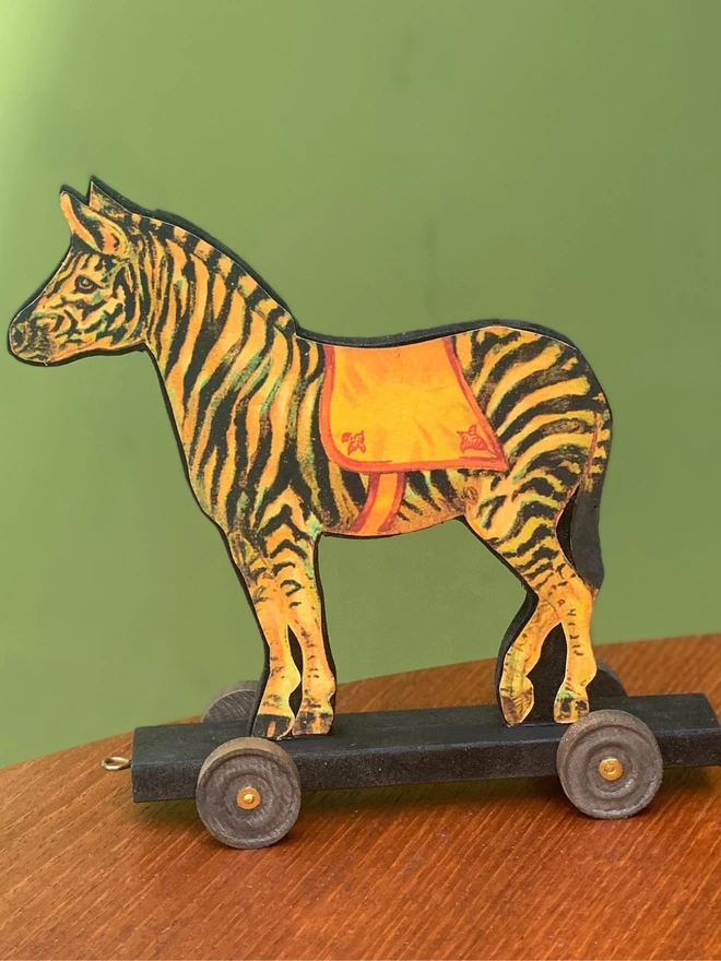 Circus Zebra On Wheels