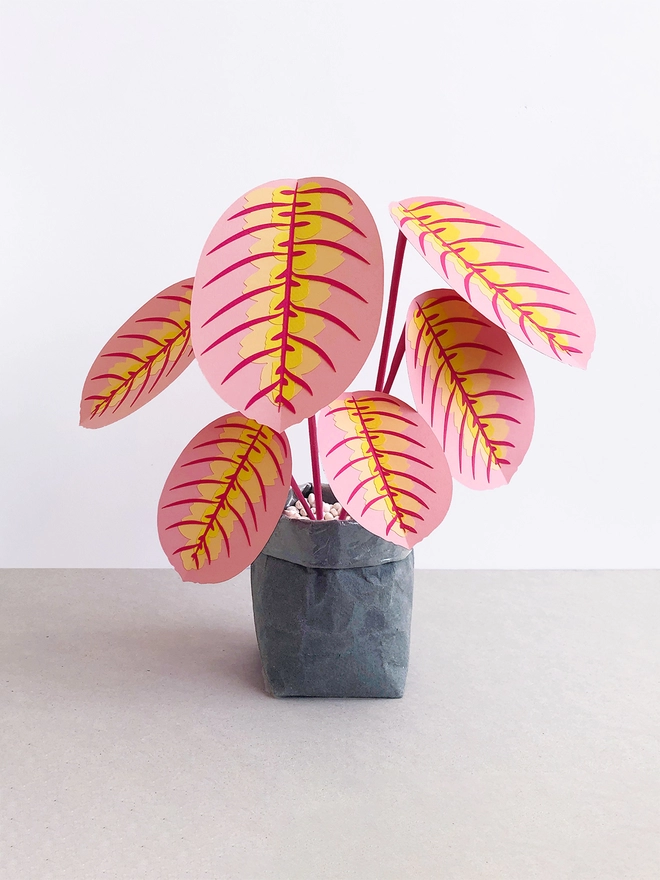 Pink artificial plant by Brazen Botany