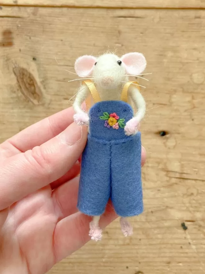 Felt Mouse Decoration - Marty Mouse
