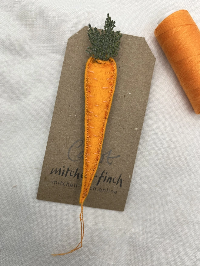 carrot brooch