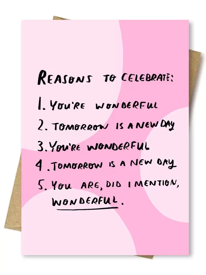 Reasons to celebrate cards