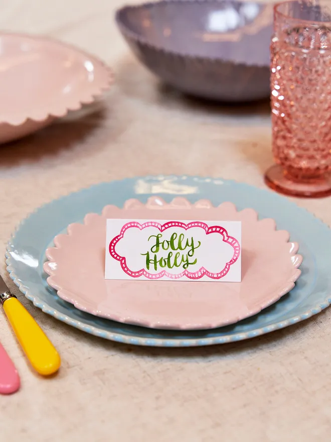 Jolly Holly place card