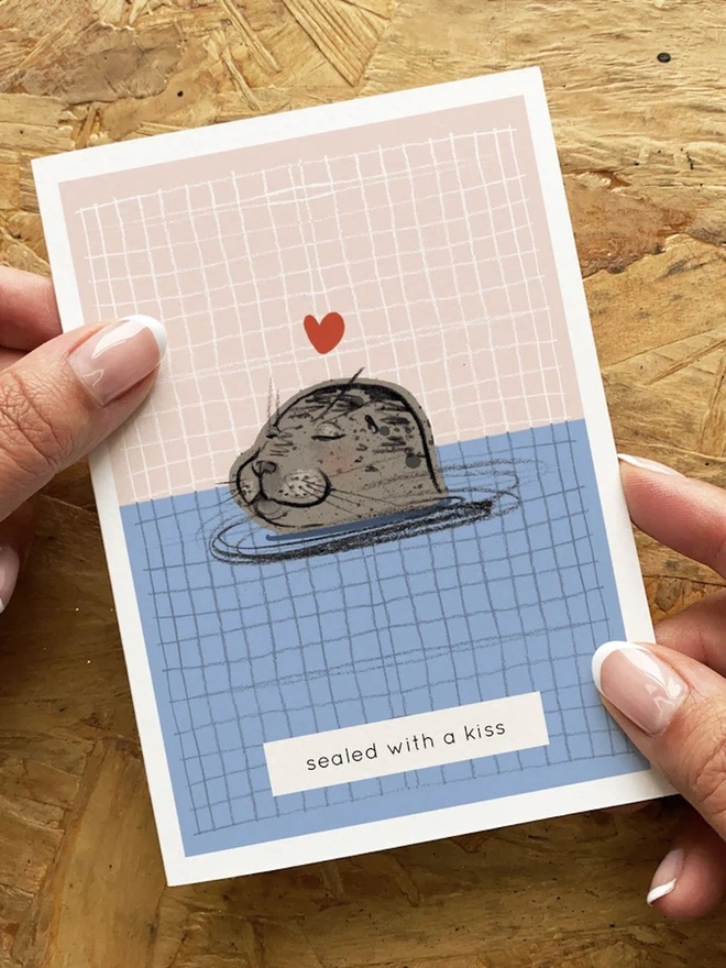 'Sealed With A Kiss' Card