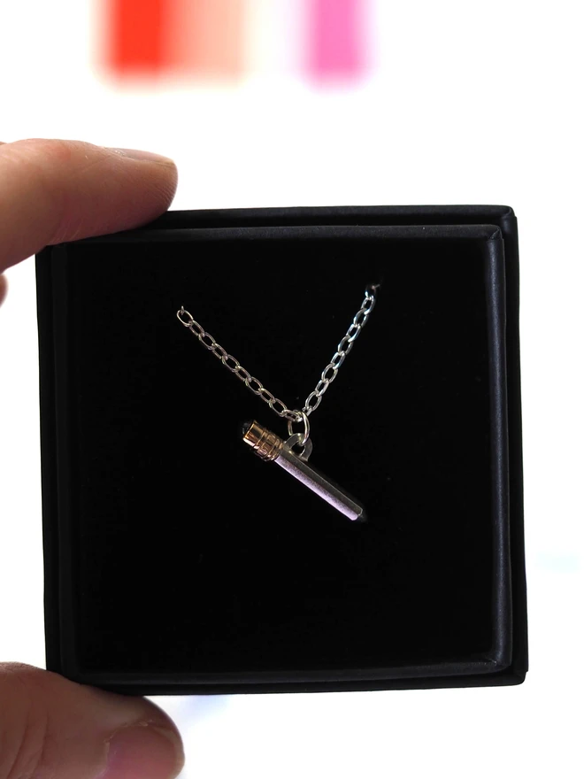 Dinky pencil charm in a gift box