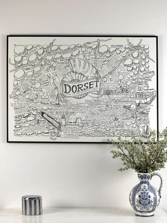 Dorset Poster Wall Art A3