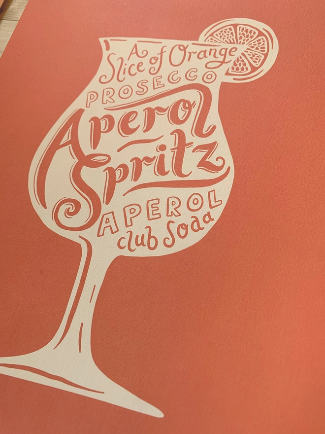 Aperol Spritz Cocktail drink artwork