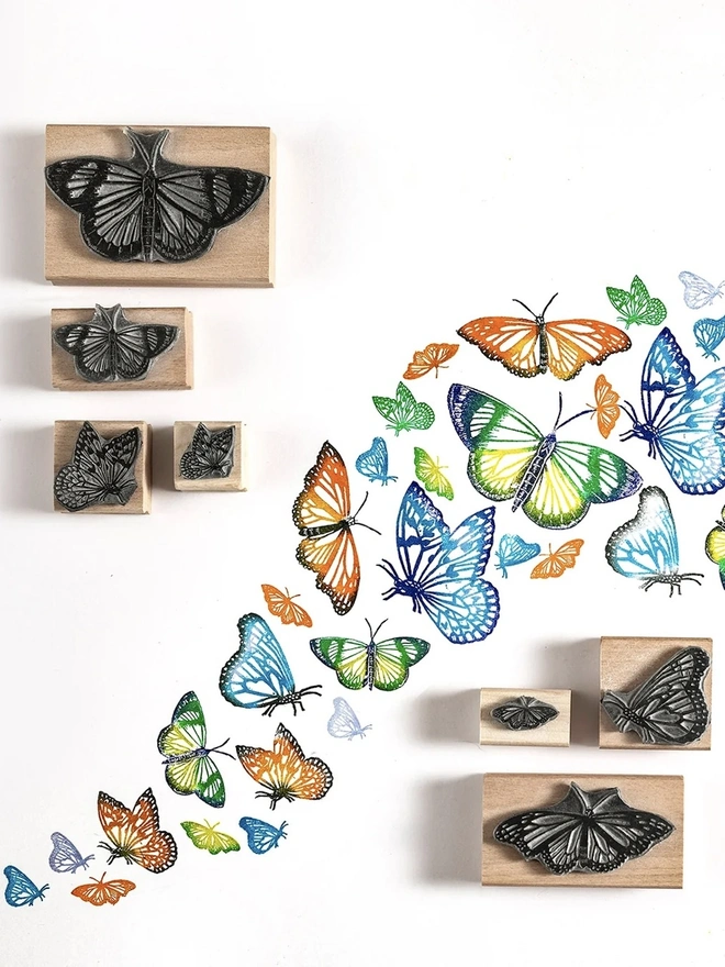 Butterfly Rubber Stamps