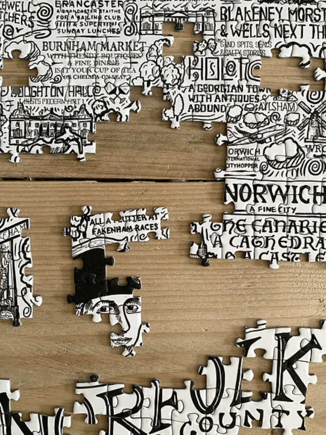 Norfolk Jigsaw Puzzle - 1000 Pieces Process 4