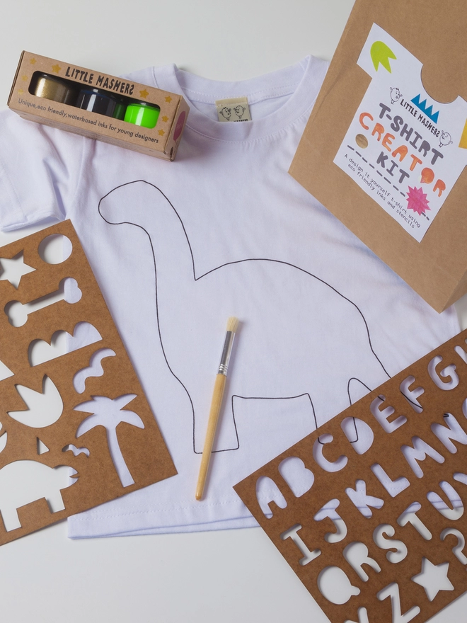 Design your own dinosaur t-shirt with packaging