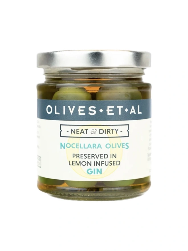 Lemon Gin Infused Olives