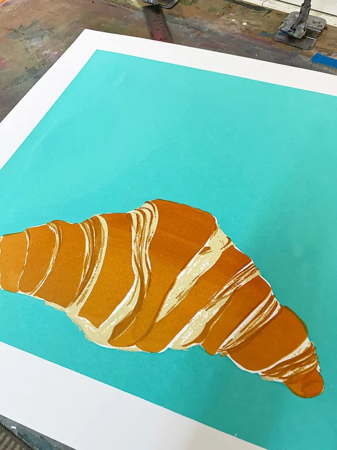 Croissant Screenprint