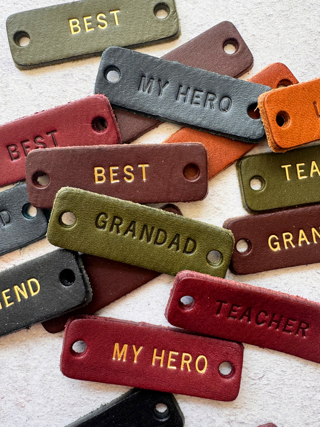 Best Grandad Leather Trainer label