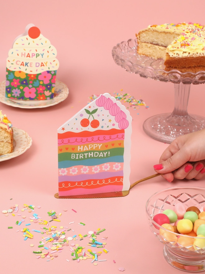 'Happy Cake Day' Cupcake Birthday Card