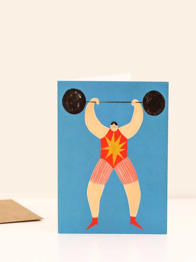 Strongman Father's Card