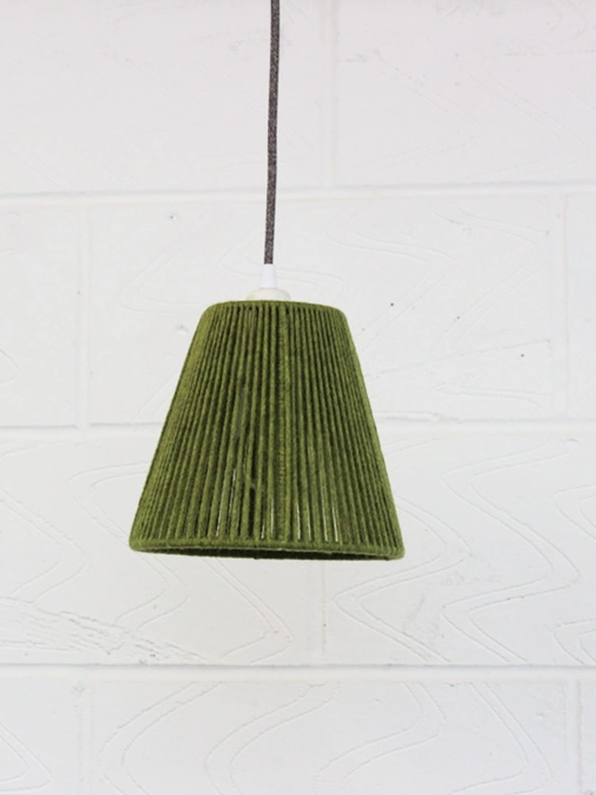 Small Cone Lampshade Calypso Green