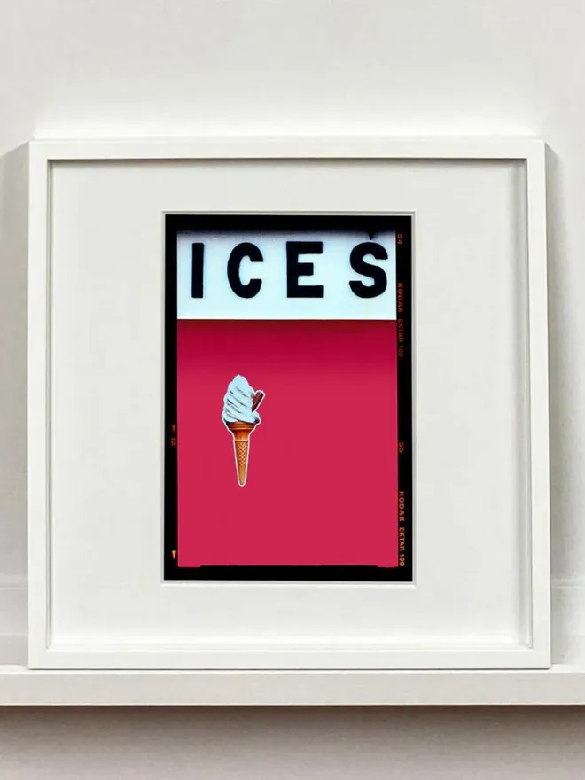 'ICES', Raspberry, Bexhill on Sea, Colourful Artwork