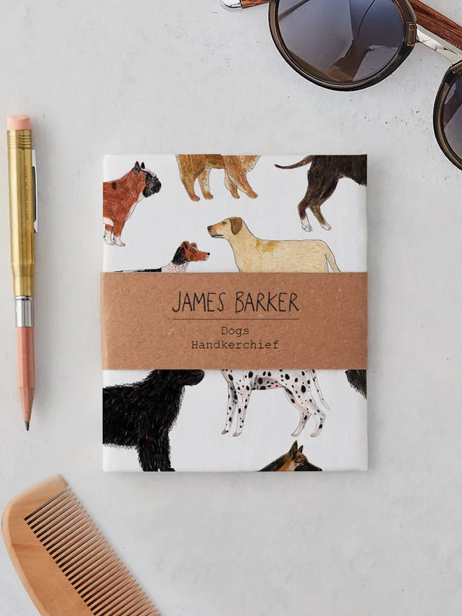 Dogs Handkerchief Pocket Square 