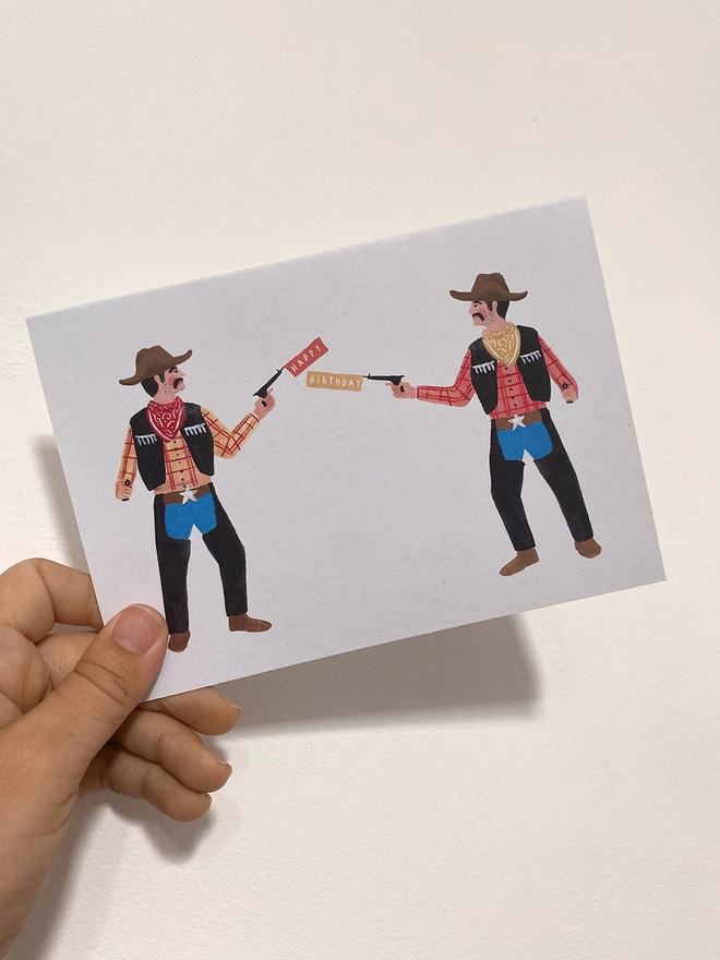 cowboy card in hand