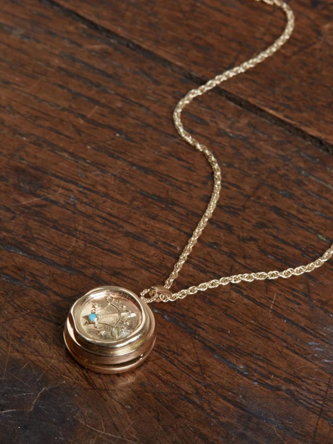 Zodiac Love Locket Necklace