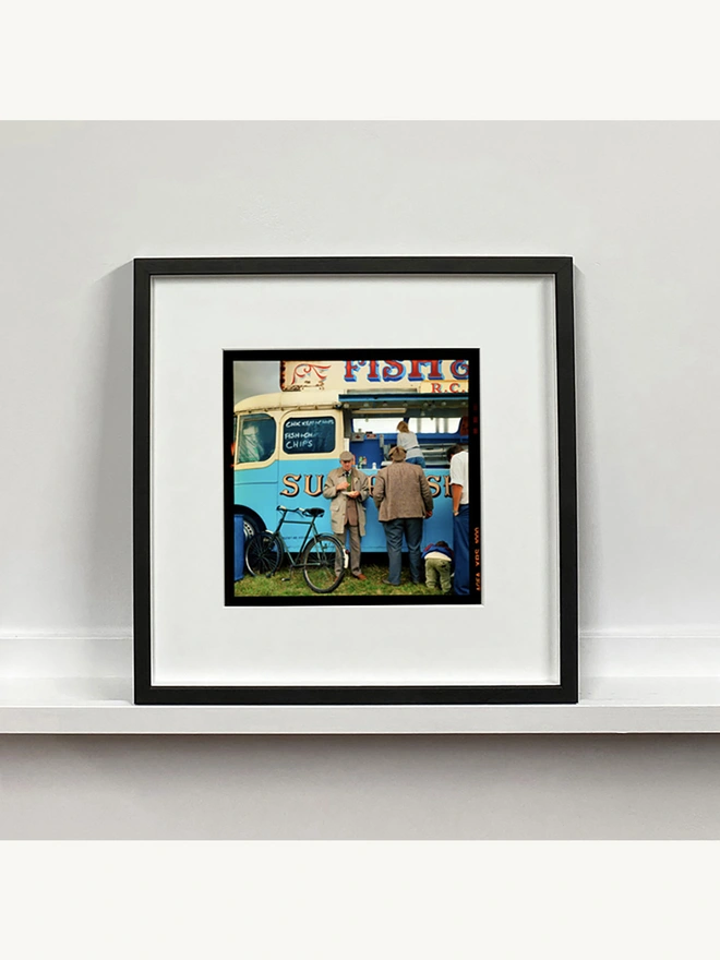 Fish and Chips Van Richard Heeps photography small art print framed in black