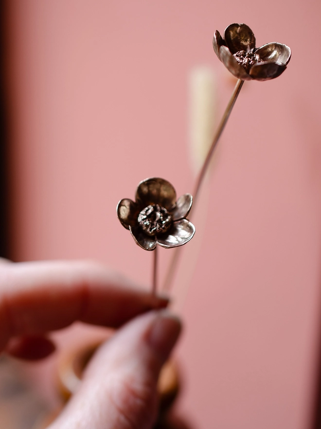 Handmade Brass Buttercup Stem By Ellenlou