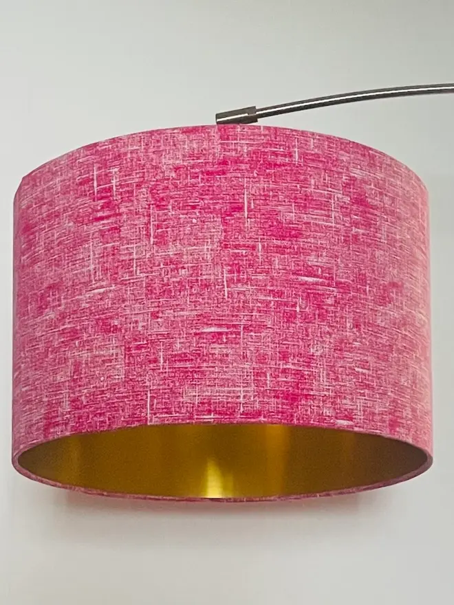 Pink Linen Effect Lampshade
