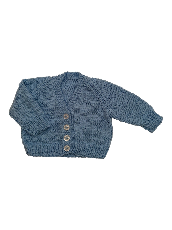 blank Baby Cardigans on white background