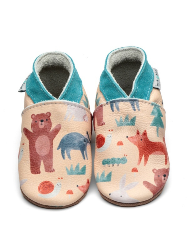 woodland animal baby shoes