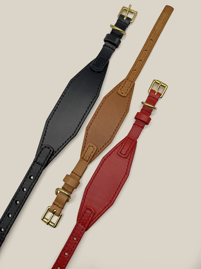 3 colours of sighthound collars
