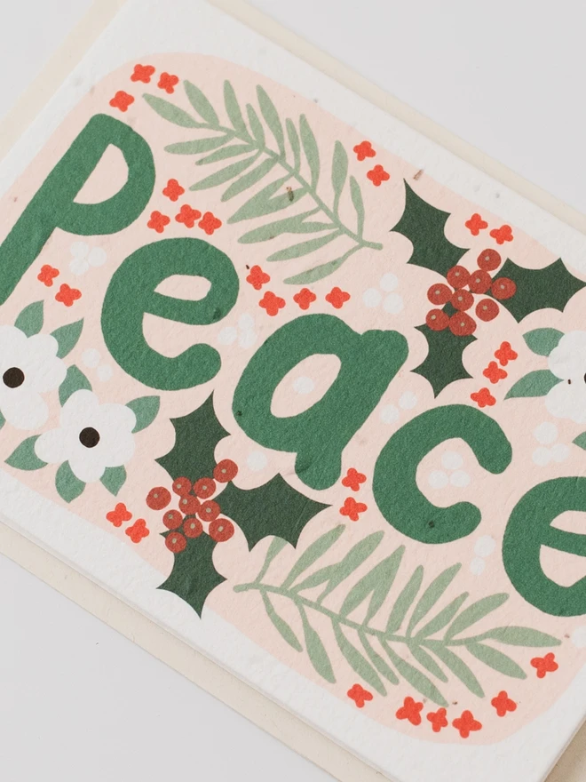 Peace Plantable Christmas Card