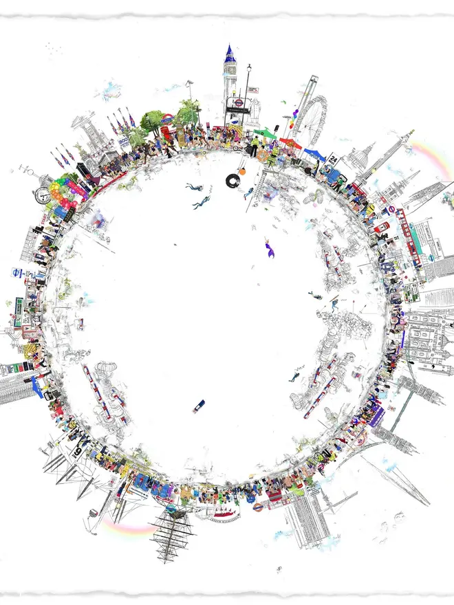 Personalised London Marathon Print