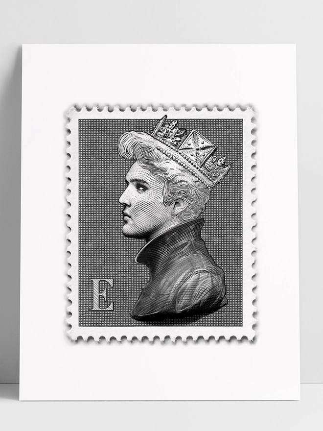 Limited Edition 'Elvis Presley Mini Stamp' Art Print  