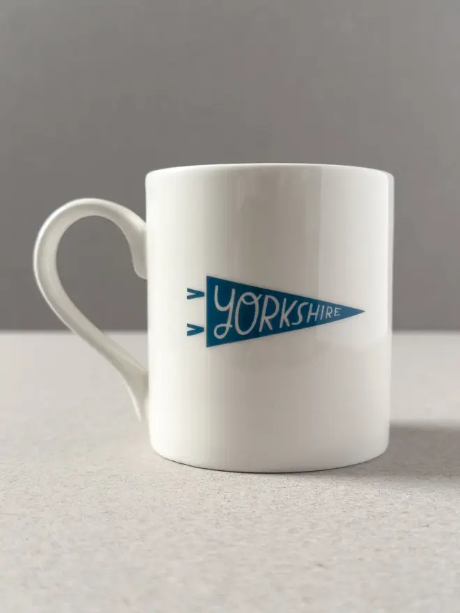 blue nice weather ceramic mug yorkshire