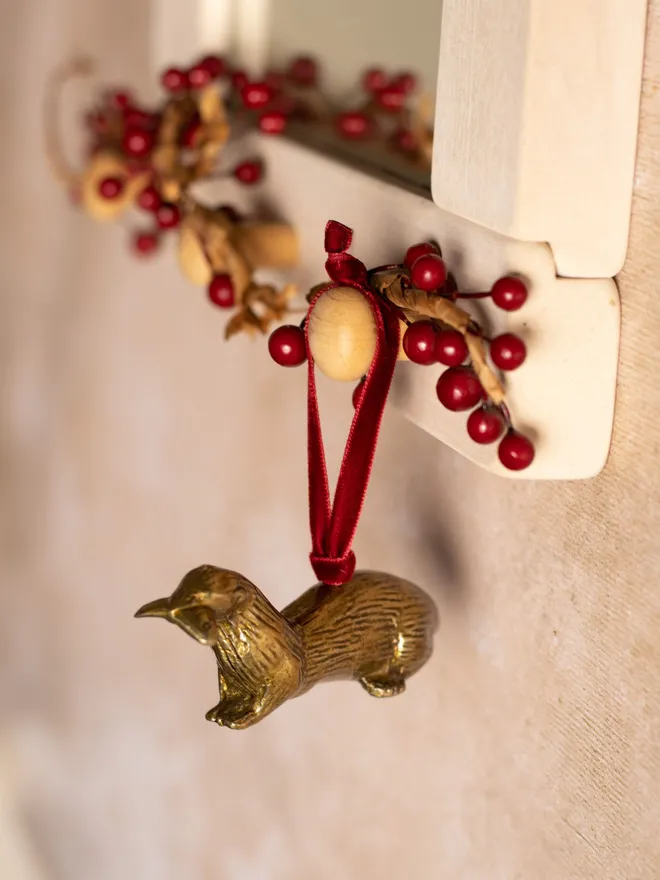 Otter Christmas Tree Decoration