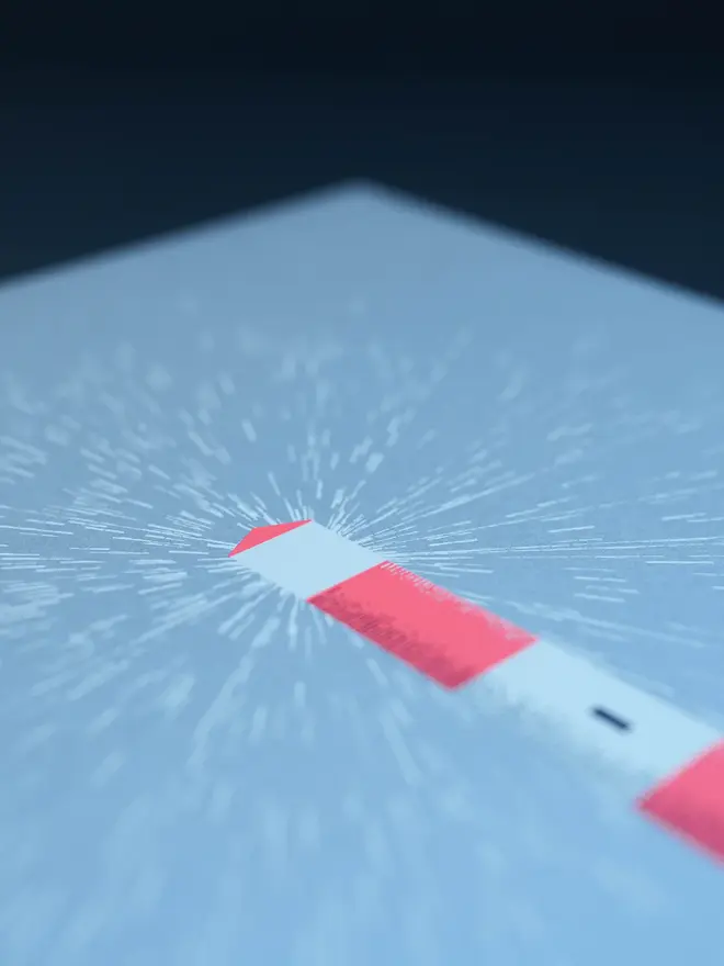 Limited Edition A3 Lighthouse Lithographic Print, close up of lighthouse. 