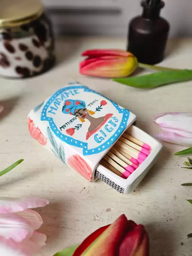 ceramic matchbox