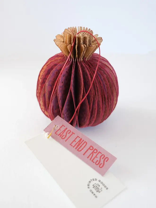 Pomegranate Honeycomb Ornament (Set Of 6)