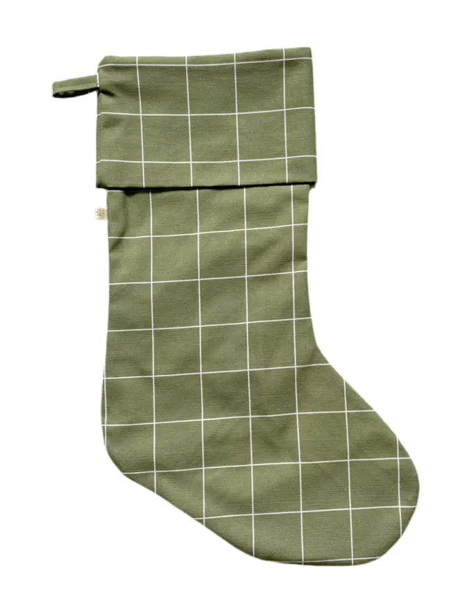 Alpine Grid Christmas Stocking 