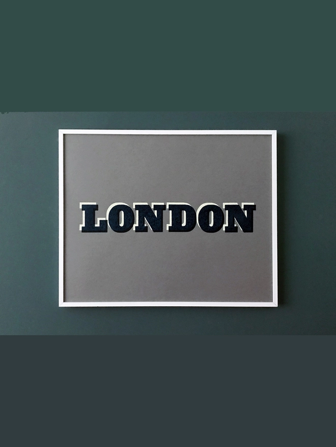 London print framed