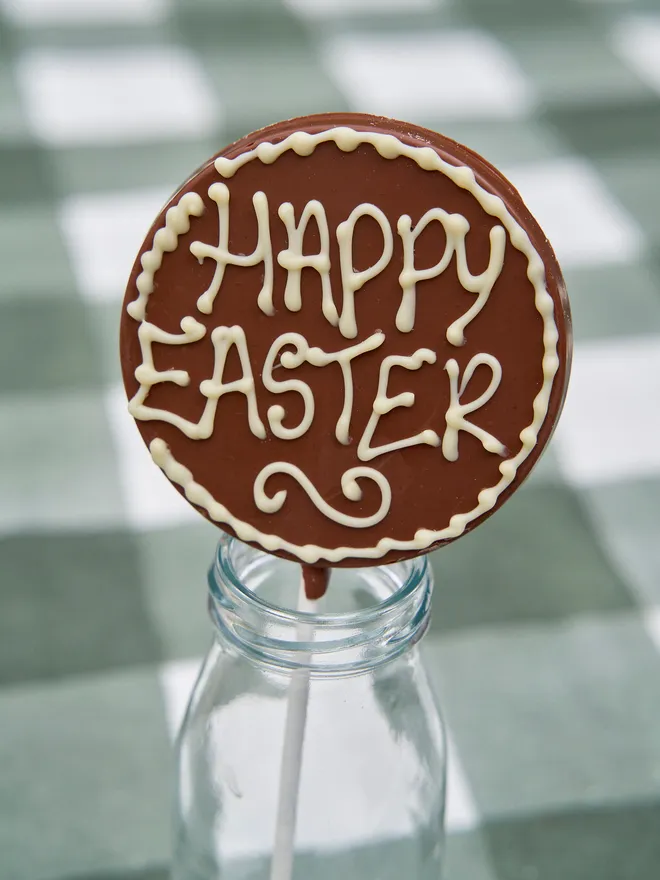 Personalised chocolate lollipops