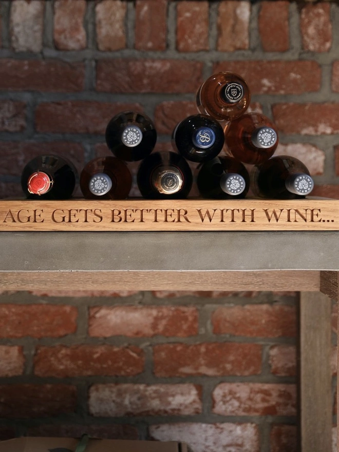 Personalised Wine Shelf