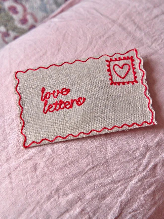 Personalised embroidered letter 
