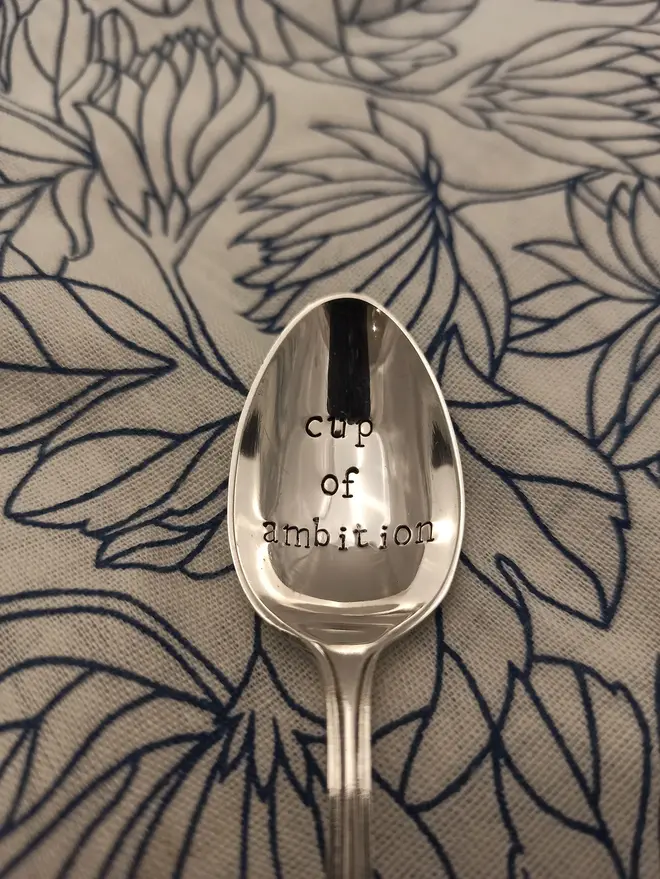 'Cup Of Ambition, What Would Dolly Do?' Vintage Spoon