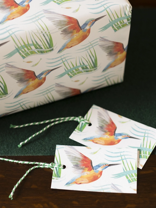 Kingfisher Wrapping Paper