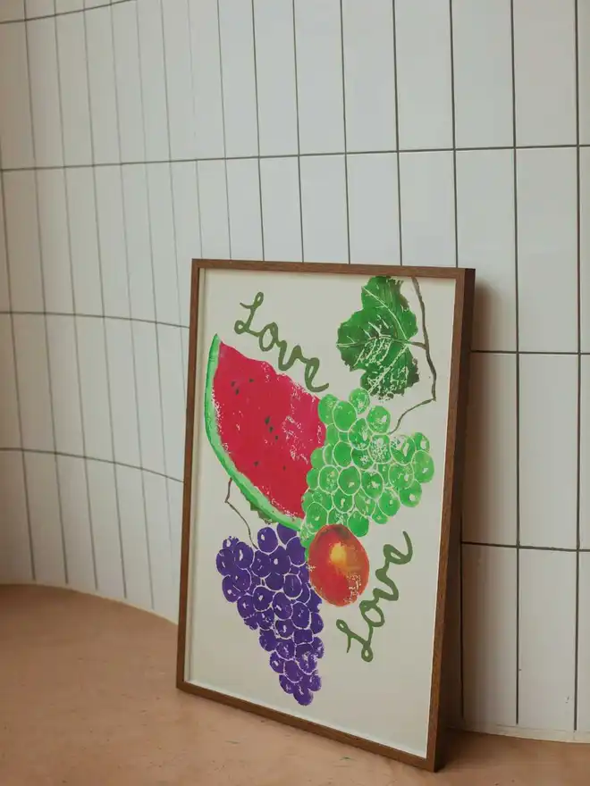 Fruit Salad Love Print