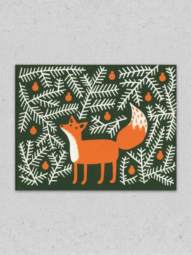 Forest Fox Christmas Card